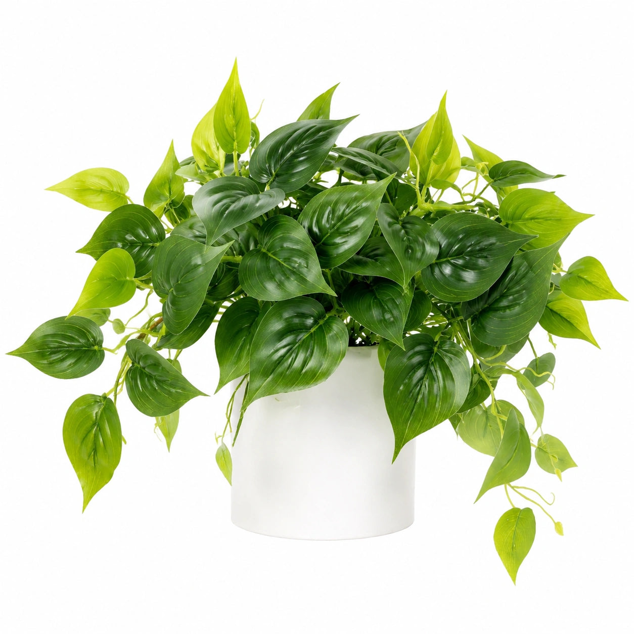 Plante Artificielle Verte avec Pot Blanc