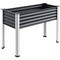 Jardinière Surélevée 80x40x80 cm Gris