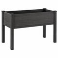 Jardinière surélevée extérieure anthracite