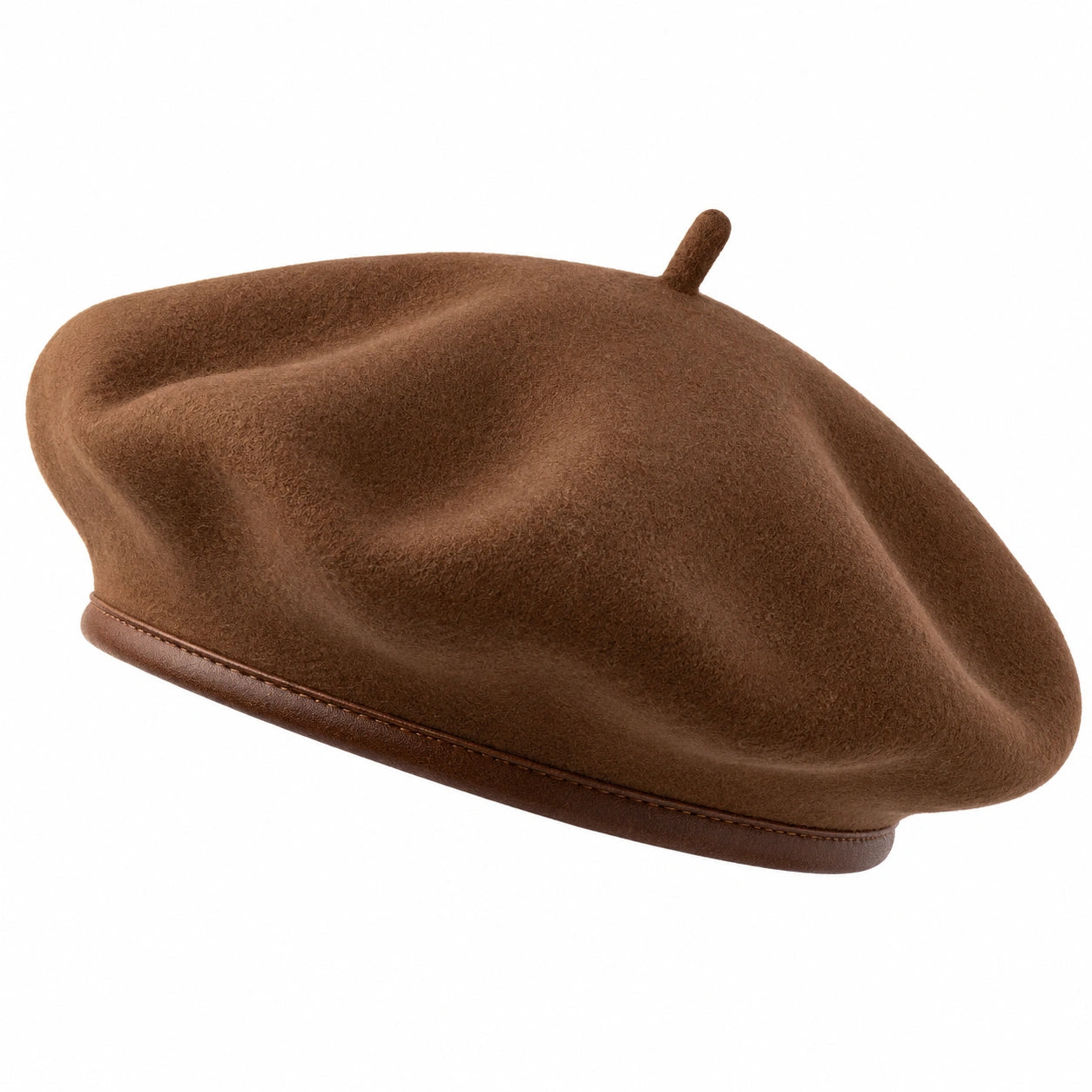 Béret classique marron