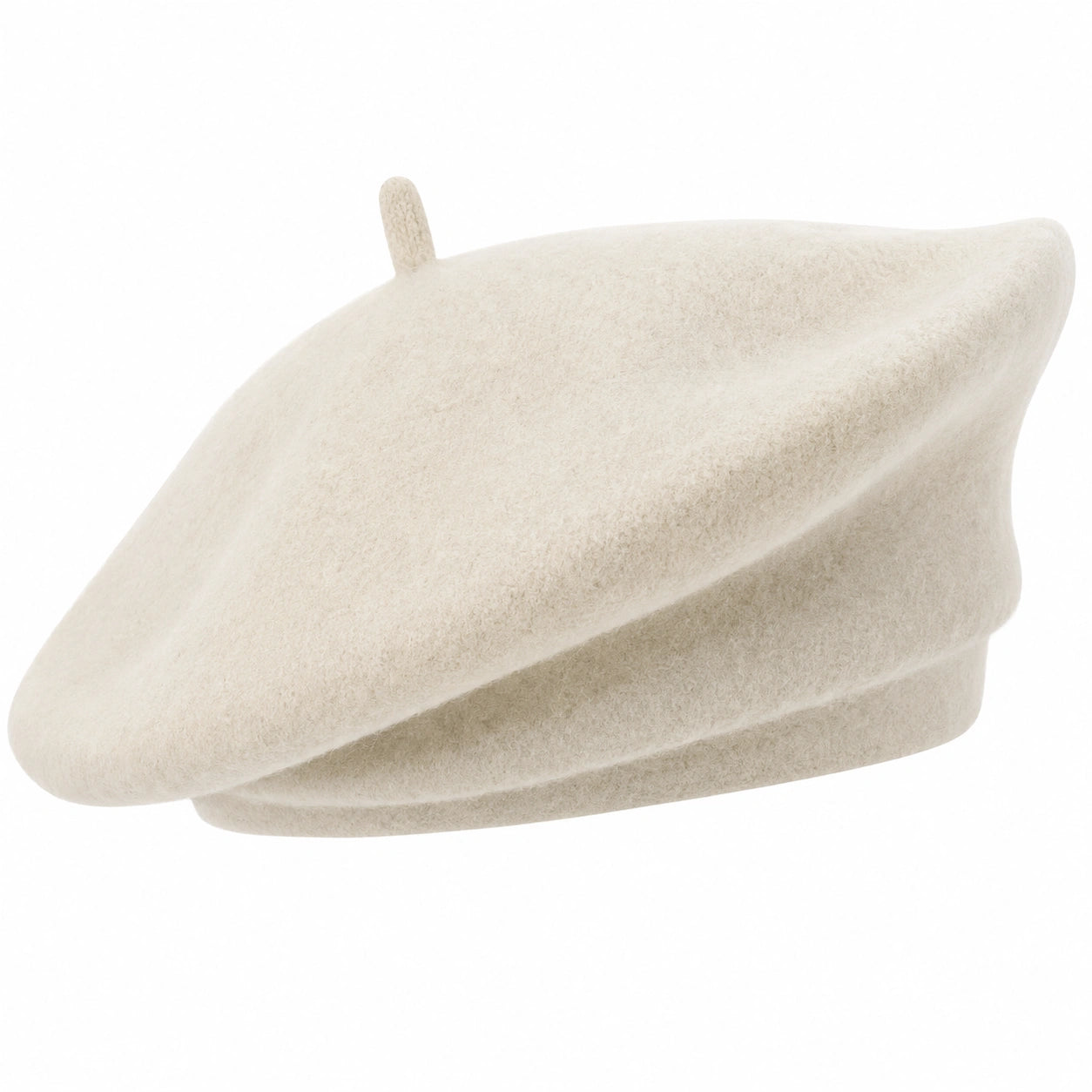 Béret classique écru pour adultes