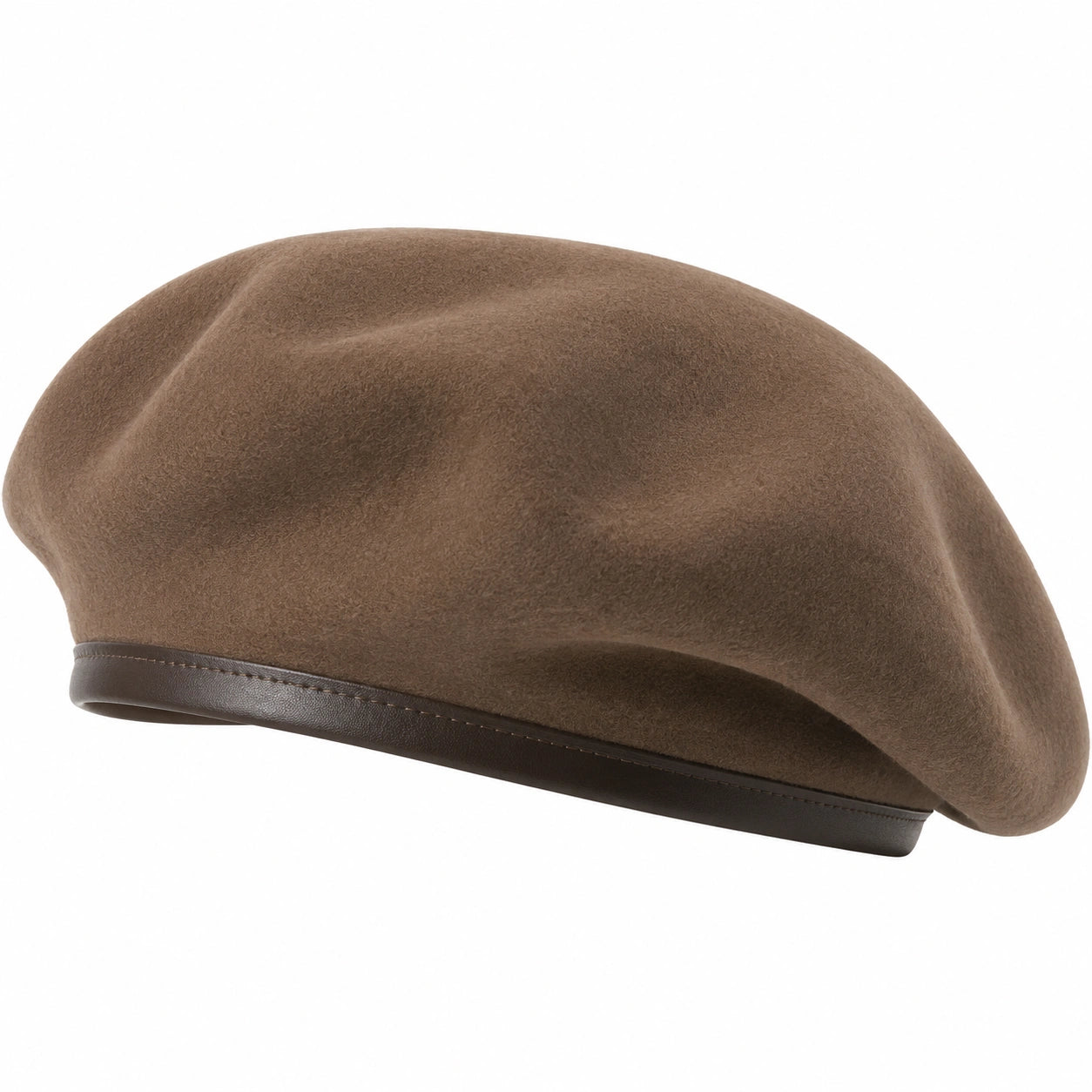 Béret Classique avec Bordure Marron