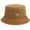 Chapeau Bob Marron avec Broderie Panier de Basket