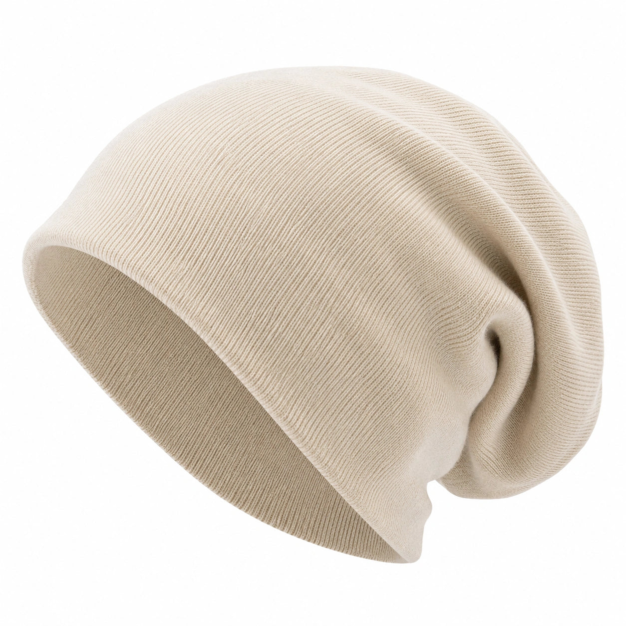 Bonnet Beanie Ample Crème pour Adultes