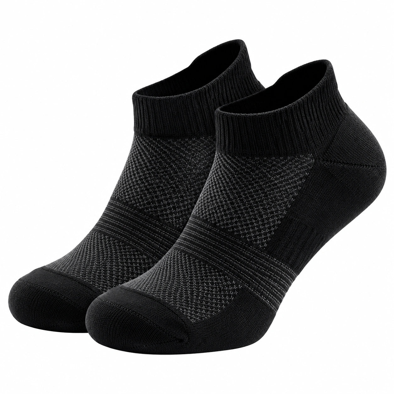 Chaussettes courtes noires pour unisexes, confort optimal