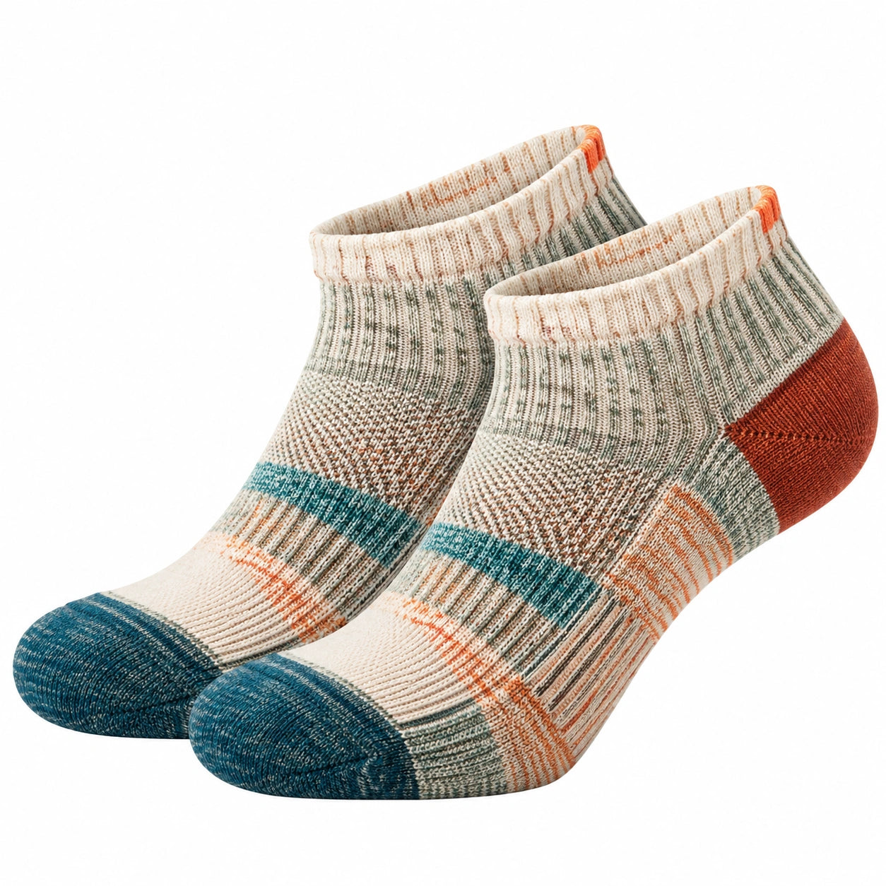 Chaussettes basses à motifs colorés taille unique