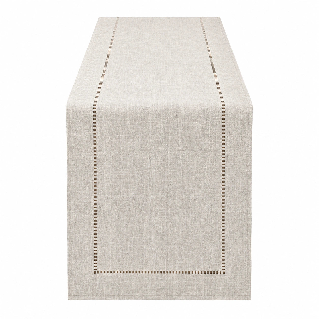 Chemin de Table Beige avec Broderie 180x30 cm