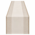 Chemin de Table Beige Tissé 140x30cm