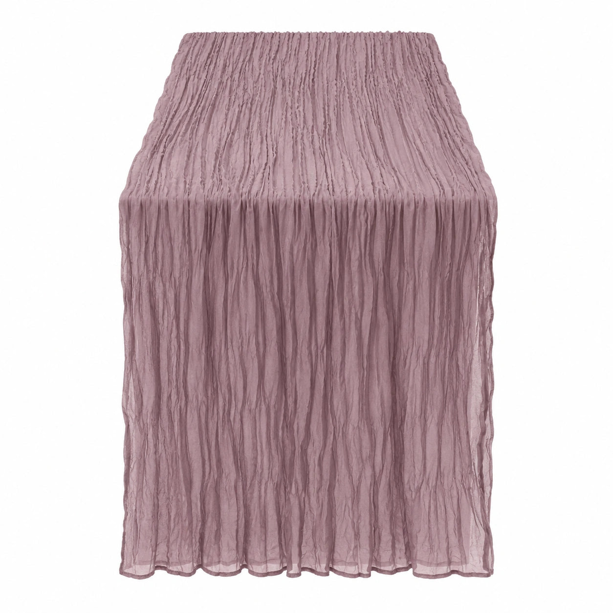 Chemin de Table en Tissu Plissé Violet