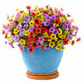 Fleurs Artificielles Multicolores en Pot de 40 cm